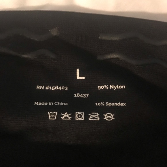 Black tummy and thigh control shape wear with grips! - Picture 2 of 2